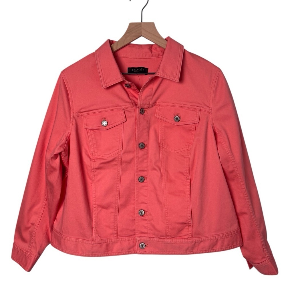Talbots Classic Jean Coral Jacket Size-1XP NWT - Picture 3 of 13